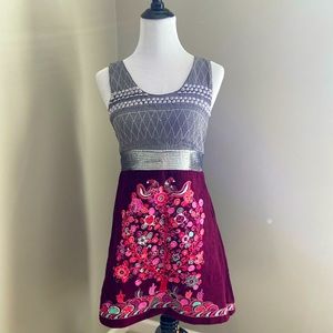 Free People NWT Embroidered Dress